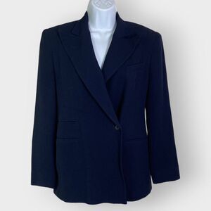 Vtg Ralph Lauren Womens Blazer | 2P | Navy Blue | USA | Preppy Old Money